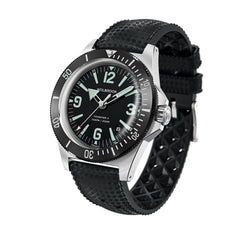 Skindiver II Automatic Dive Watch - Green Lum & Black Dial - Wolbrook Watches