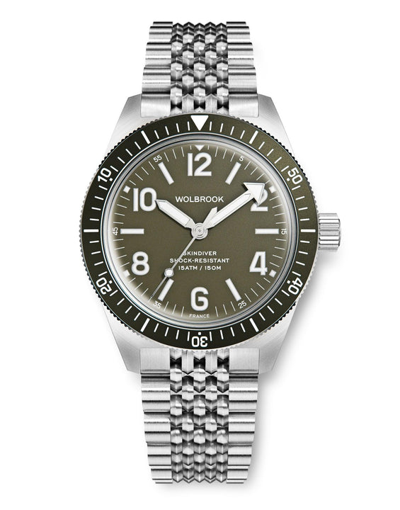 Skindiver Automatic Watch - French Military Green