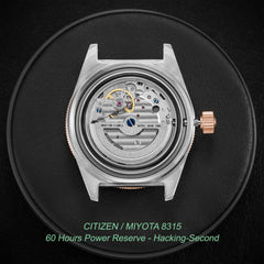 Skindiver Automatic Watch – Two-Tone Grey Sunray - Wolbrook Watches