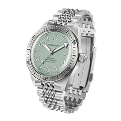 Skindiver Automatic Watch – Celadon Green - Wolbrook Watches