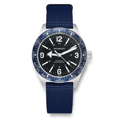 Skindiver WT Mecaquartz Watch - Blue, Black & Steel - Wolbrook Watches