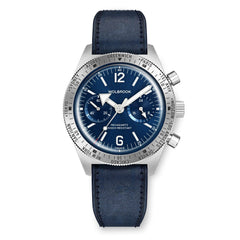 Skindiver WT Chrono-Mecaquartz Blue Chronograph - Wolbrook Watches