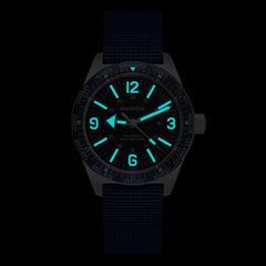 Skindiver WT Mecaquartz Watch - Blue, Black & Steel - Wolbrook Watches