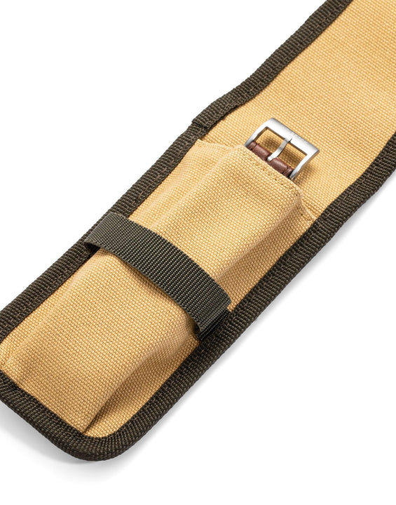 Camel Canvas & Green Nylon Single Watch Pouch