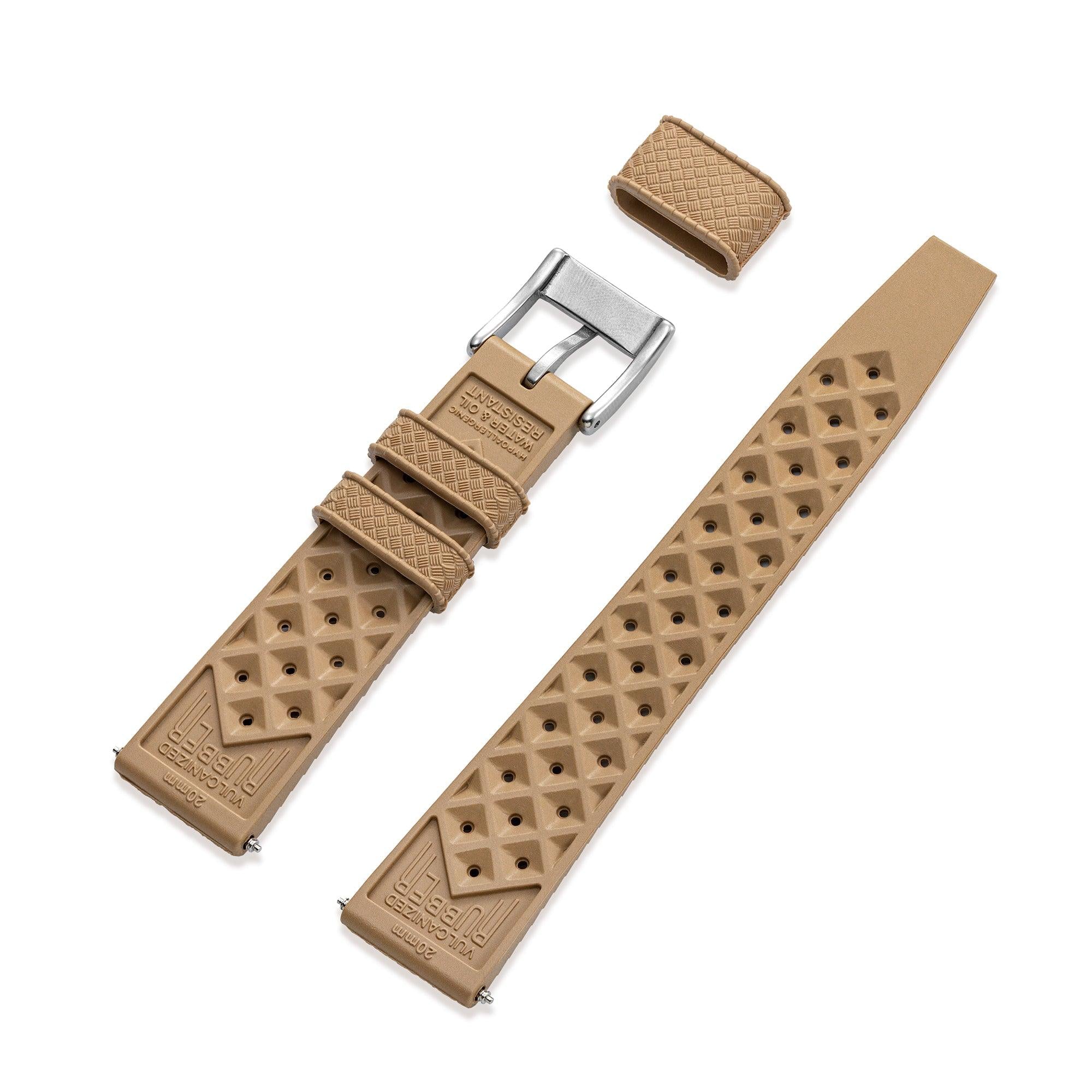 Desert Tropic Rubber Strap & Steel Buckle - Wolbrook Watches