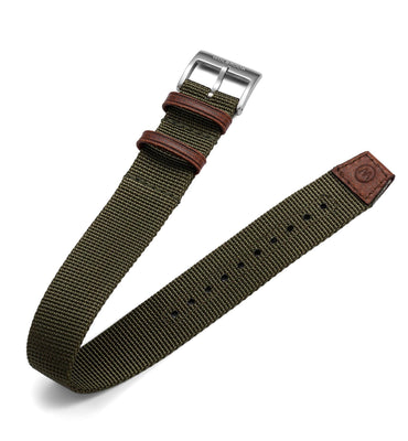 One-Piece Green Nylon Strap & Steel Buckle