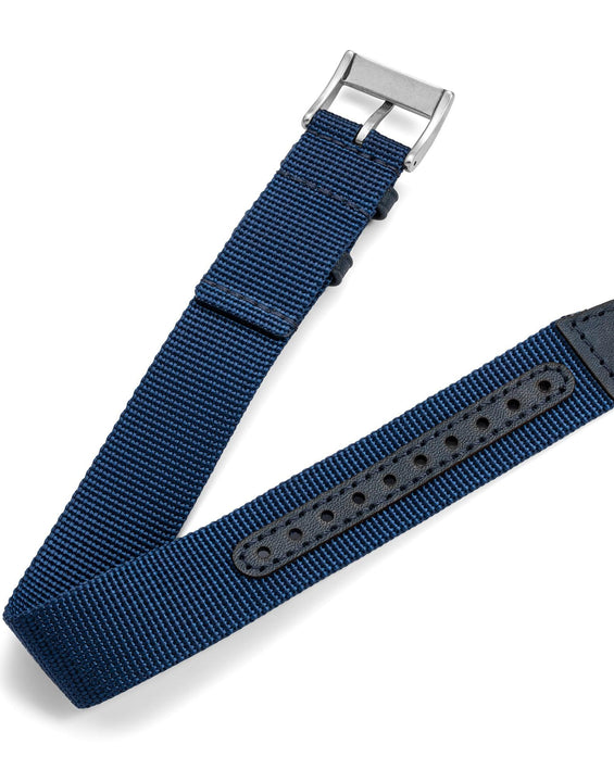 One-Piece Blue Nylon Strap & Steel Buckle