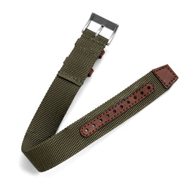 One-Piece Green Nylon Strap & Steel Buckle