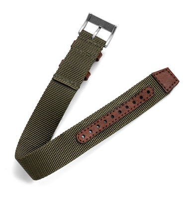 One-Piece Green Nylon Strap & Steel Buckle