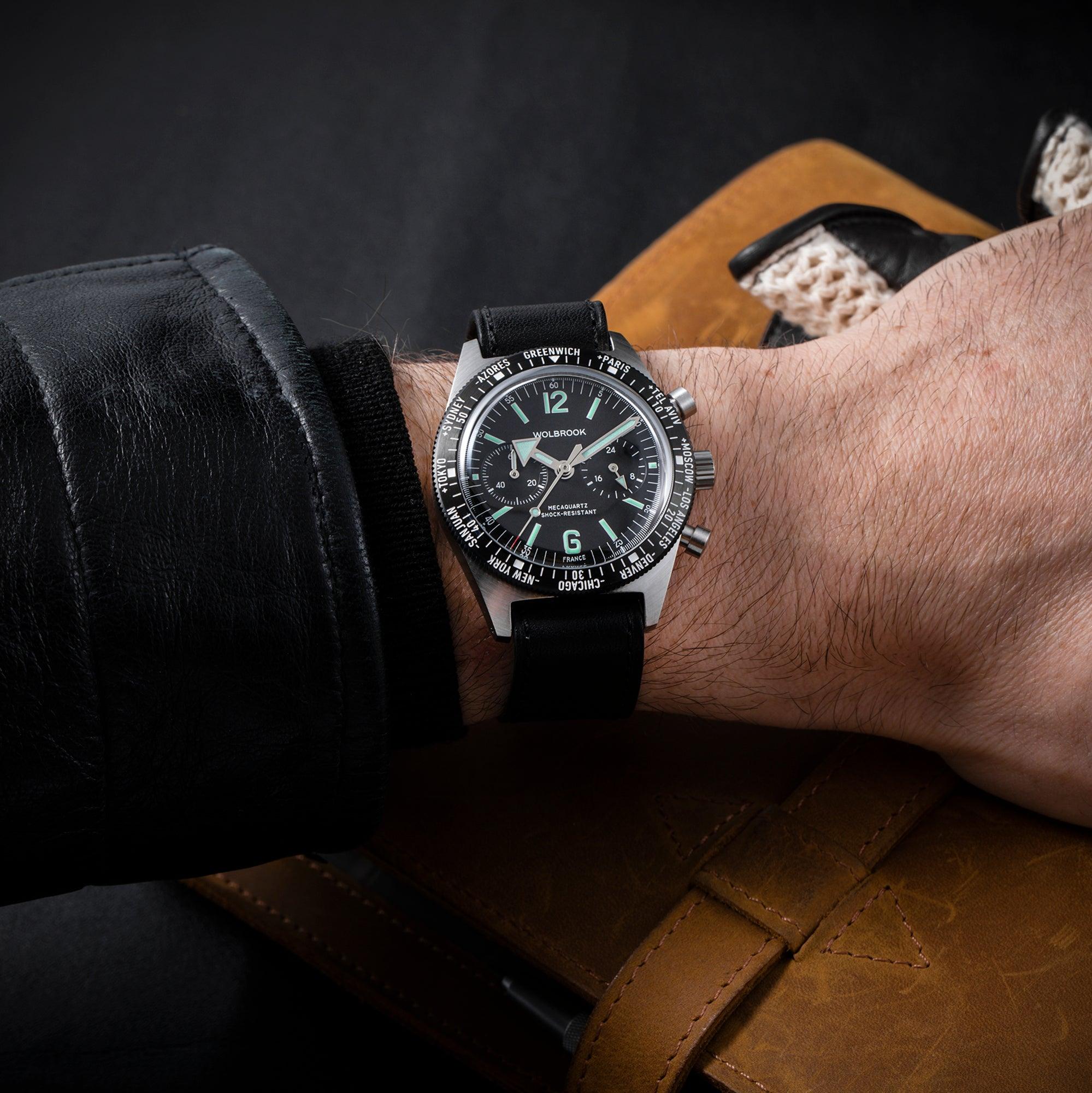 Skindiver WT Chrono-Mecaquartz Chronograph - Wolbrook Watches