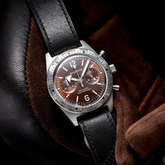 Skindiver WT Chrono-Mecaquartz Brown Chronograph - Wolbrook Watches