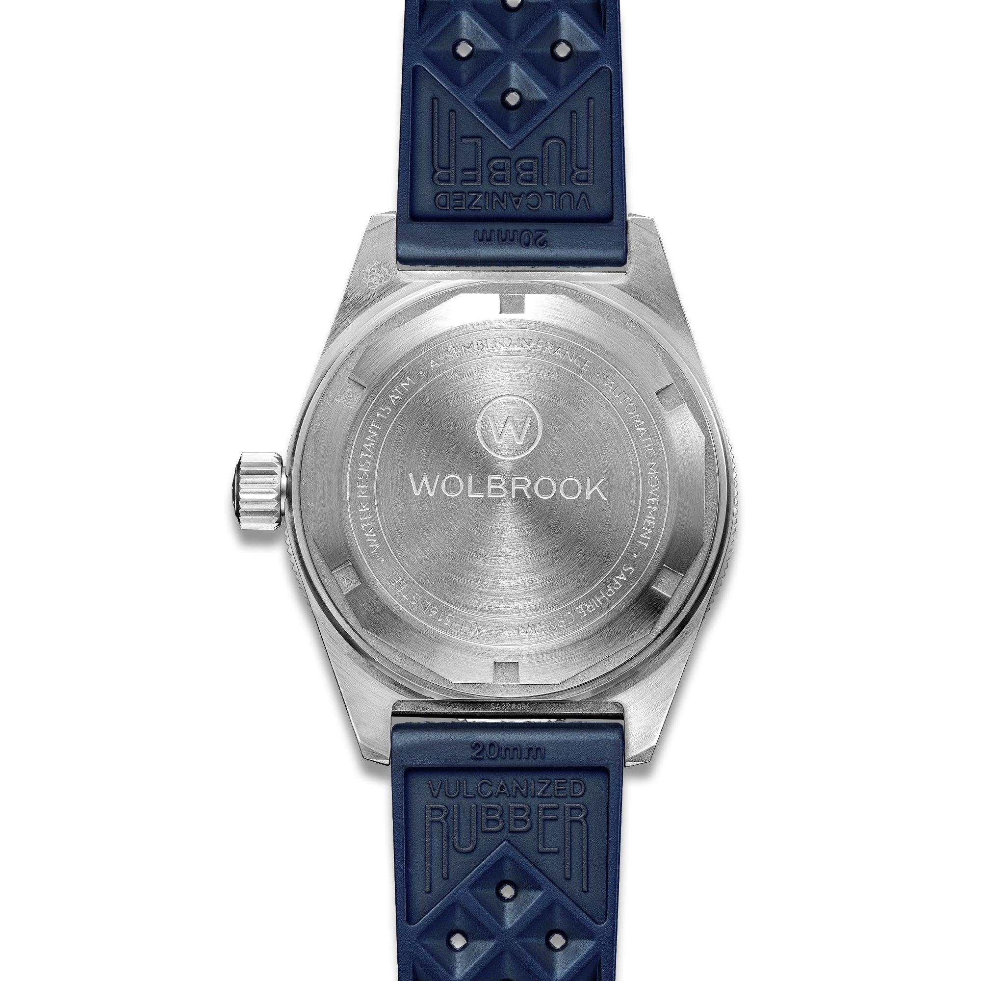 Skindiver Automatic Watch - Blue - Wolbrook Watches