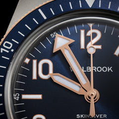 Skindiver Automatic Watch – Two-Tone Blue - Wolbrook Watches