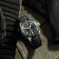 Skindiver Automatic Watch – Two-Tone Green - Wolbrook Watches