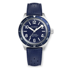 Skindiver Automatic Watch - Blue - Rubber Wolbrook Watches